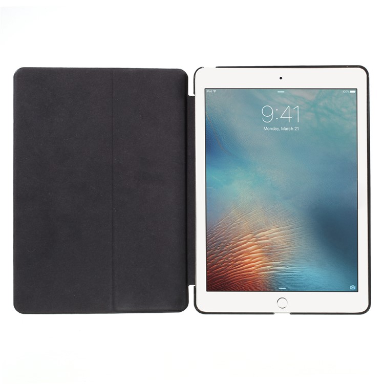 G-CASE PU Leather Flip Case for iPad 9.7 (2017) - Black-7