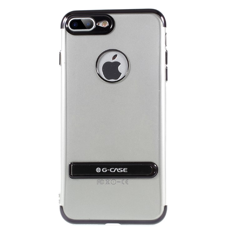 G-CASE Soft TPU Kickstand Case cover for iPhone 7 Plus 5.5 inch - Black-3