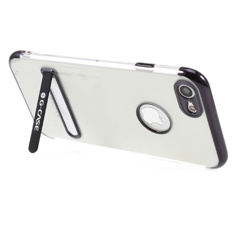 G-CASE Soft TPU Kickstand Protection Phone Case for iPhone 7 4.7 inch - Black-4