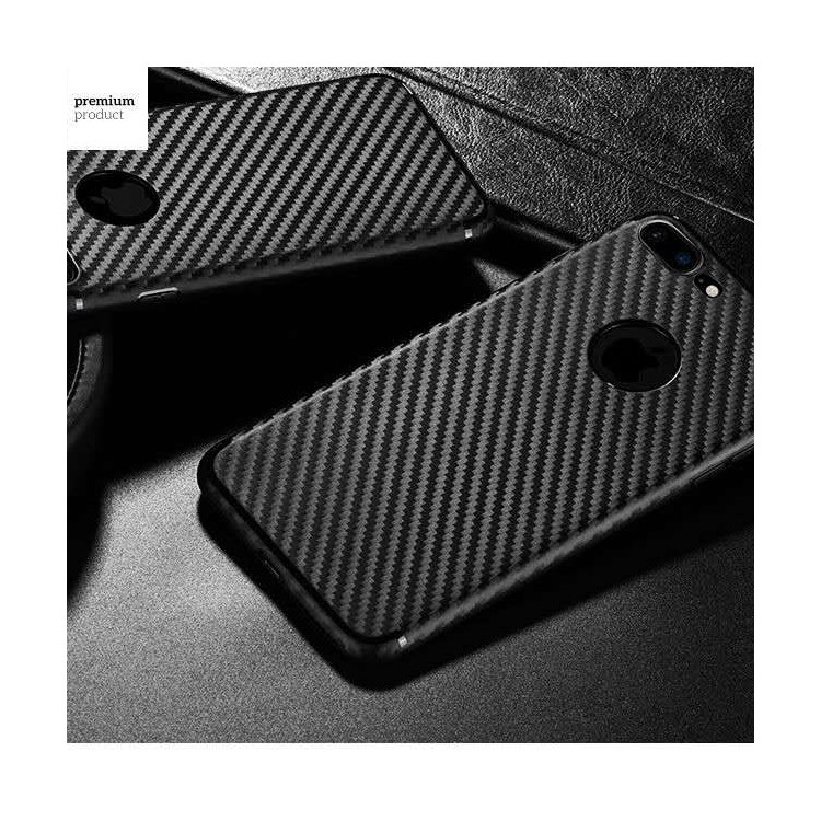 HOCO Carbon Fiber Texture Soft TPU Mobile Phone Case for iPhone 7 Plus 5.5 inch - Black-2