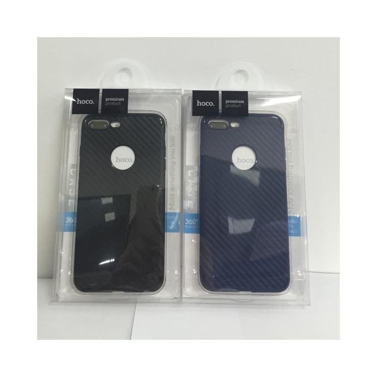 HOCO Carbon Fiber Texture Soft TPU Mobile Phone Case for iPhone 7 Plus 5.5 inch - Black-7
