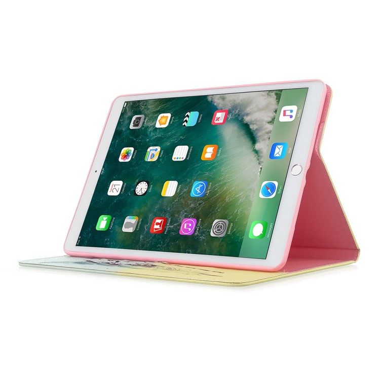 Pattern Printing Leather Wallet Case for iPad Air 10.5 (2019) / Pro 10.5-inch (2017) - Feather Pattern-5