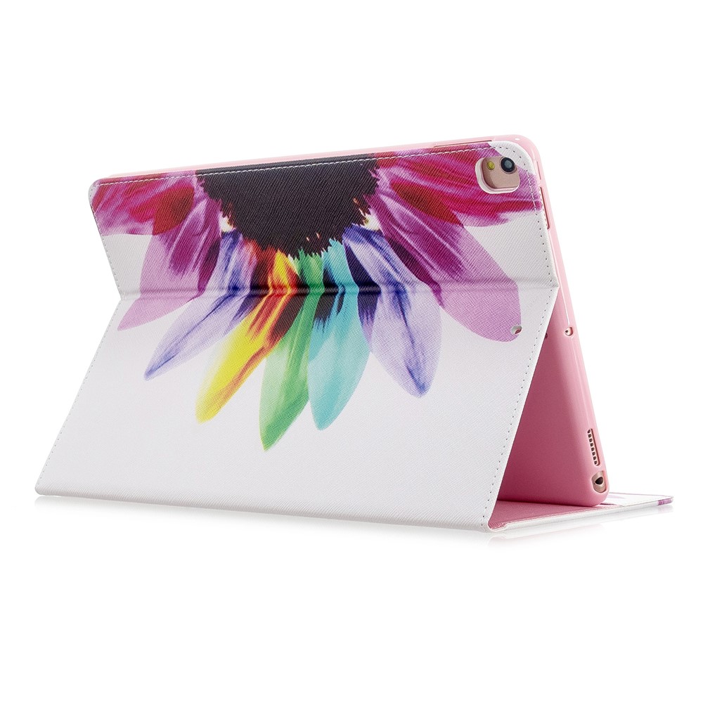Pattern Printing PU Leather Wallet Stand Cover for iPad Air 10.5 (2019) / Pro 10.5-inch (2017) - Colorful Petals-5