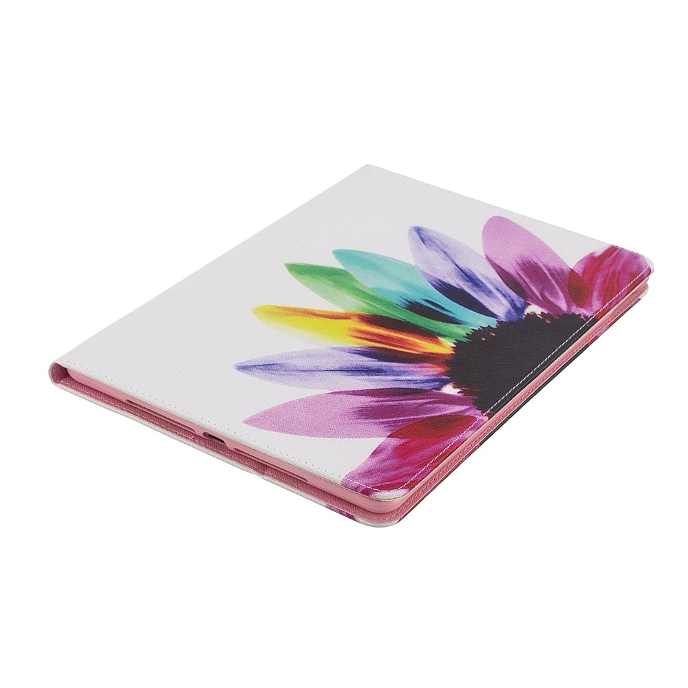 Pattern Printing PU Leather Wallet Stand Cover for iPad Air 10.5 (2019) / Pro 10.5-inch (2017) - Colorful Petals-6