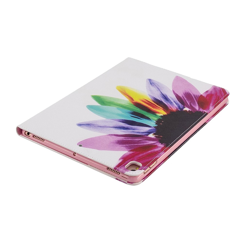 Pattern Printing PU Leather Wallet Stand Cover for iPad Air 10.5 (2019) / Pro 10.5-inch (2017) - Colorful Petals-7