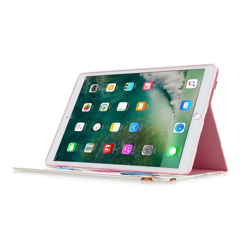 Para IPad Air 10.5 (2019) / PRO 10,5 Pulgadas (2017) Patrón De Impresión De Cartera De Cuero Soporte Protector De Carcasa Móvil - Mariposas Vívidas-5