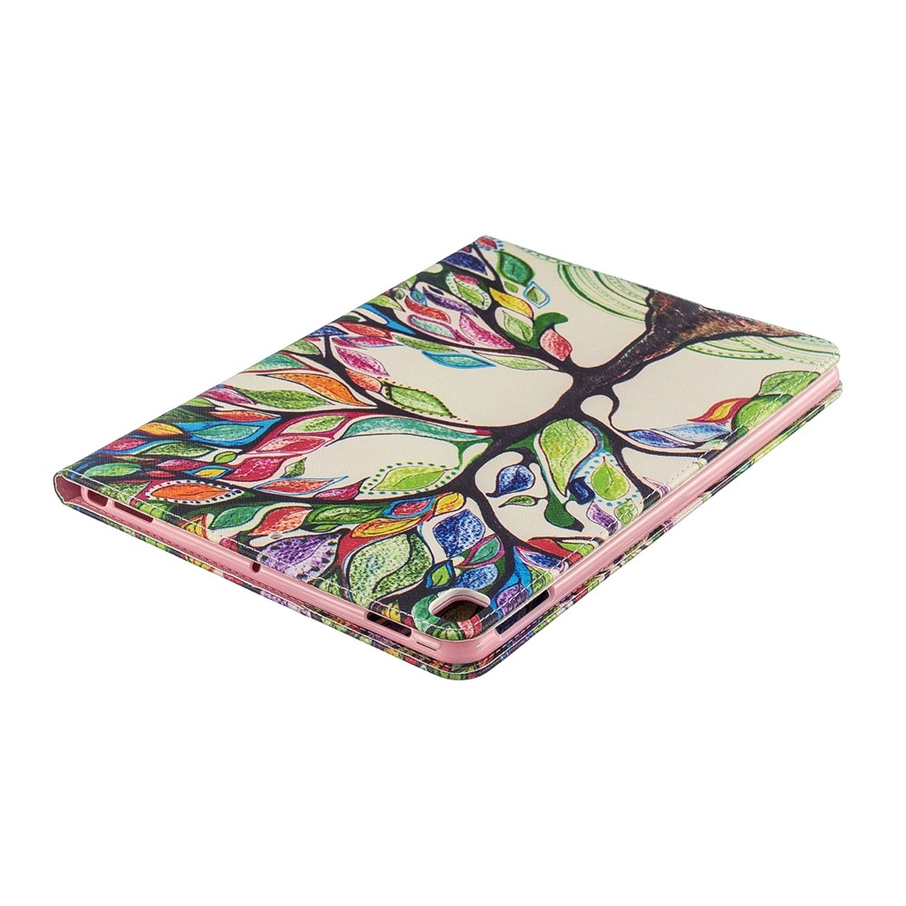 For iPad Air 10.5 (2019) / Pro 10.5-inch (2017) Pattern Printing Leather Wallet Case with Stand - Colorized Tree-7