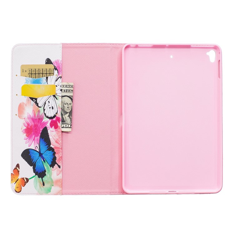 For iPad mini 5 Pattern Printing Wallet Leather Tablet Case with Stand - Vivid Butterflies-8