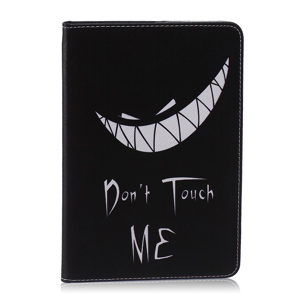 Patterned Leather Wallet Tablet Protective Shell for iPad mini 1 2 3- Do Not Touch Me-1