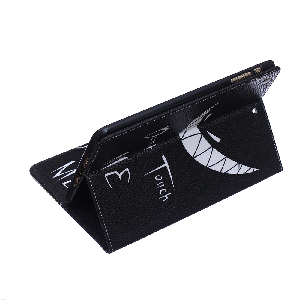 Patterned Leather Wallet Tablet Protective Shell for iPad mini 1 2 3- Do Not Touch Me-6