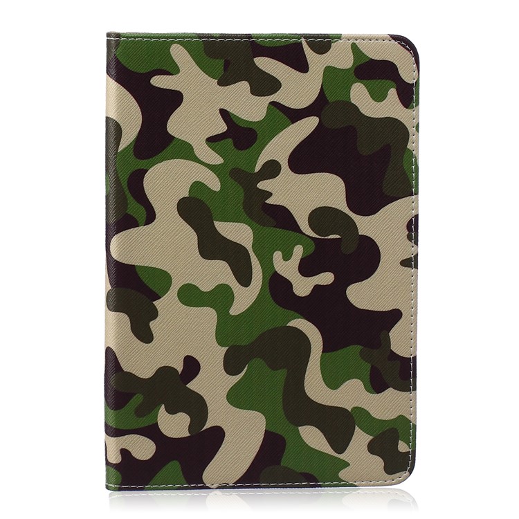 Pattern Printing Leather Wallet Protection Shell for iPad mini 1 2 3 - Camouflage-1