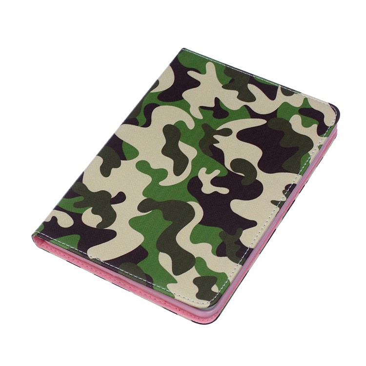 Pattern Printing Leather Wallet Protection Shell for iPad mini 1 2 3 - Camouflage-3