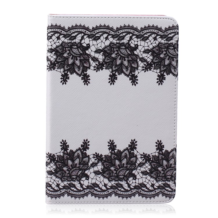 Pattern Printing Wallet Leder Shell mit Stand für iPad mini 1 2 3 - Blumenmuster-1
