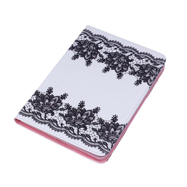 Pattern Printing Wallet Leder Shell mit Stand für iPad mini 1 2 3 - Blumenmuster-3