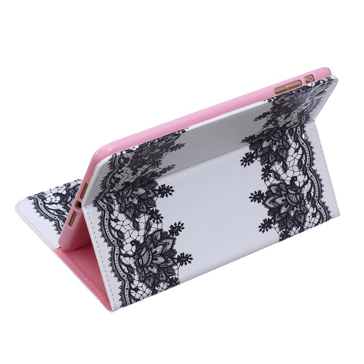 Pattern Printing Wallet Leder Shell mit Stand für iPad mini 1 2 3 - Blumenmuster-5