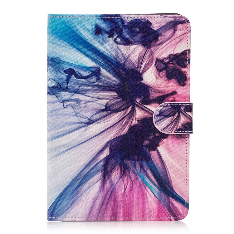 For iPad mini 4 Patterned Leather Wallet Flip Case - Color Ink-1