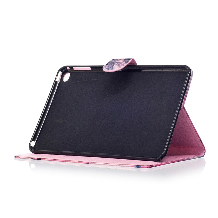 For iPad mini 4 Patterned Leather Wallet Flip Case - Color Ink-4