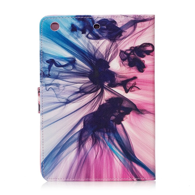 For iPad mini 3 Printing Pattern Leather Wallet Flip Case with Stand - Color Ink-2