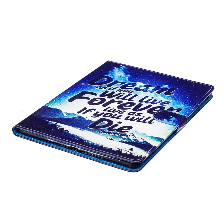Pattern Printing Leather Wallet Tablet Case for iPad Air 2 - Quote-5