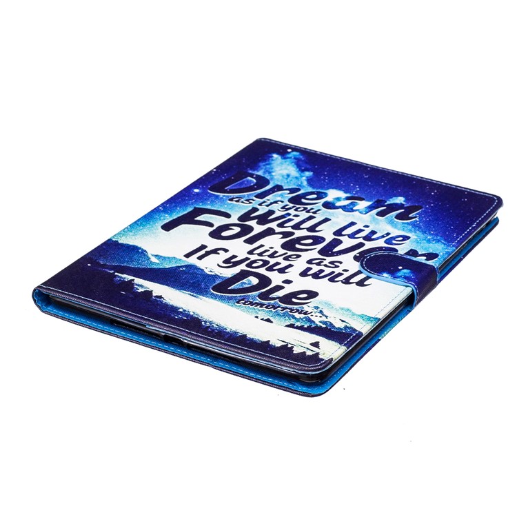 Pattern Printing Leather Wallet Protective Case for iPad Air - Quote-5