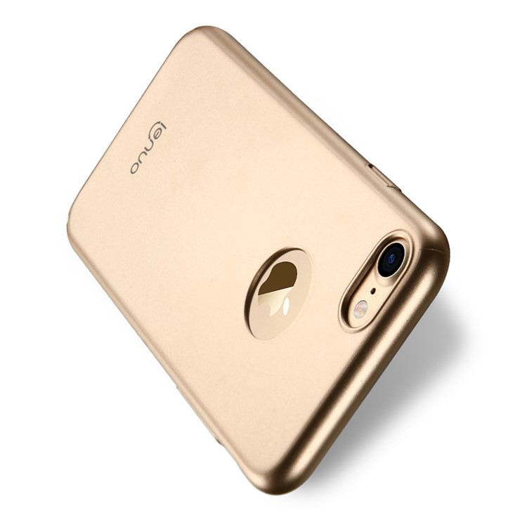 Custodia Rigida Per copertura Rigida Con Rivestimento In Silicone Serie Leshield LENUO Per IPhone 7 Da 4,7 Pollici - Oro-2