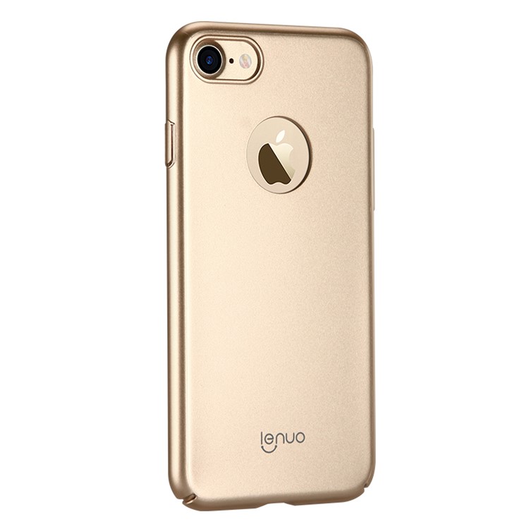 Custodia Rigida Per copertura Rigida Con Rivestimento In Silicone Serie Leshield LENUO Per IPhone 7 Da 4,7 Pollici - Oro-3