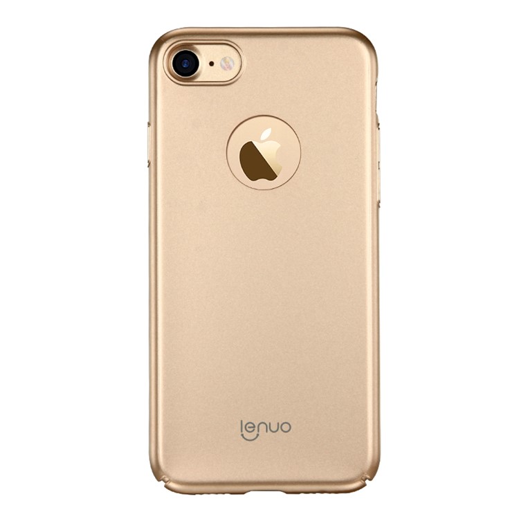 Custodia Rigida Per copertura Rigida Con Rivestimento In Silicone Serie Leshield LENUO Per IPhone 7 Da 4,7 Pollici - Oro-4