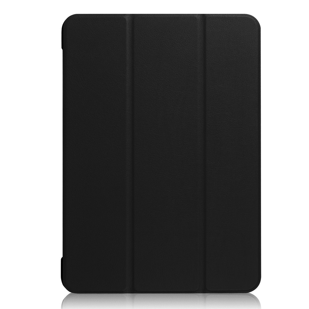 For iPad Air 10.5 (2019) / Pro 10.5 (2017) Tri-fold Stand Leather Case Tablet Cover - Black-2