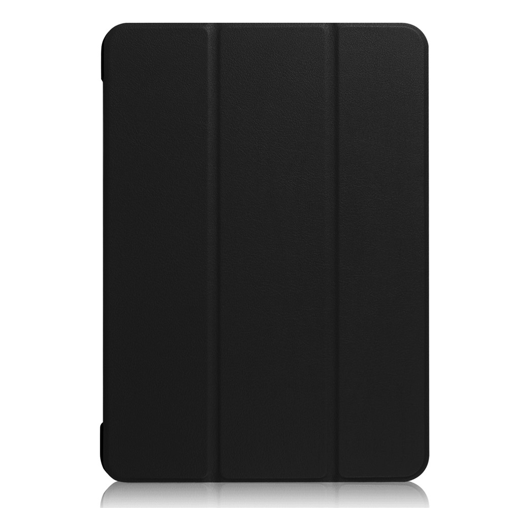 Para Ipad Pro 10,5 Polegadas (2017)/Air 10,5 Polegadas (2019) Slim Case de Choque à Prova de Choque Tri Fold Stand PU Couro Tampa Protetor de Tampa - Preto