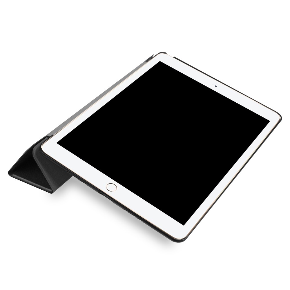 For iPad Air 10.5 (2019) / Pro 10.5 (2017) Tri-fold Stand Leather Case Tablet Cover - Black-6