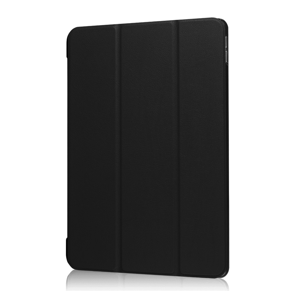 Para Ipad Pro 10.5 Pulgadas (2017)/Air 10.5 Pulgadas (2019) Slim Shock-apro a Prueba de Choque Tri-plegable PU Cuero Protector de Cubierta de Tableta - Negro