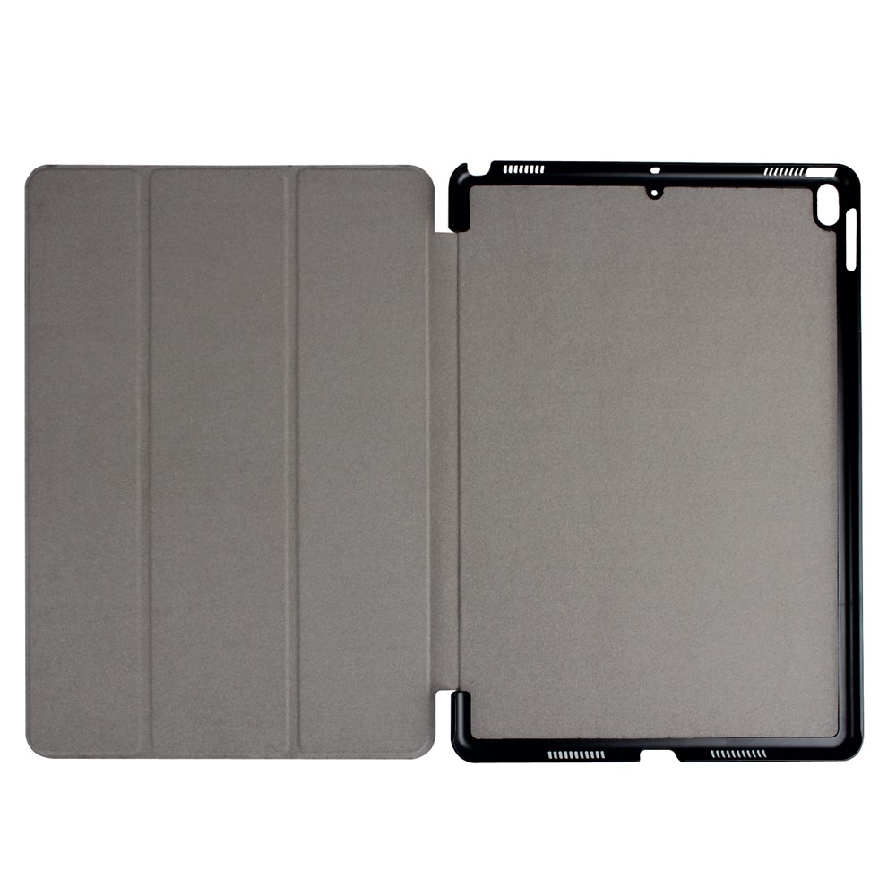 For iPad Air 10.5 (2019) / Pro 10.5 (2017) Tri-fold Stand Leather Case Tablet Cover - Black-9