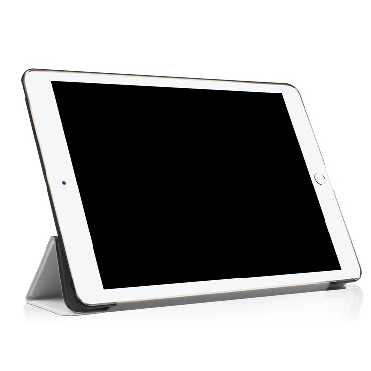 For iPad Air 10.5 (2019) / Pro 10.5 (2017) Tri-fold Stand Leather Case Accessory - White-5