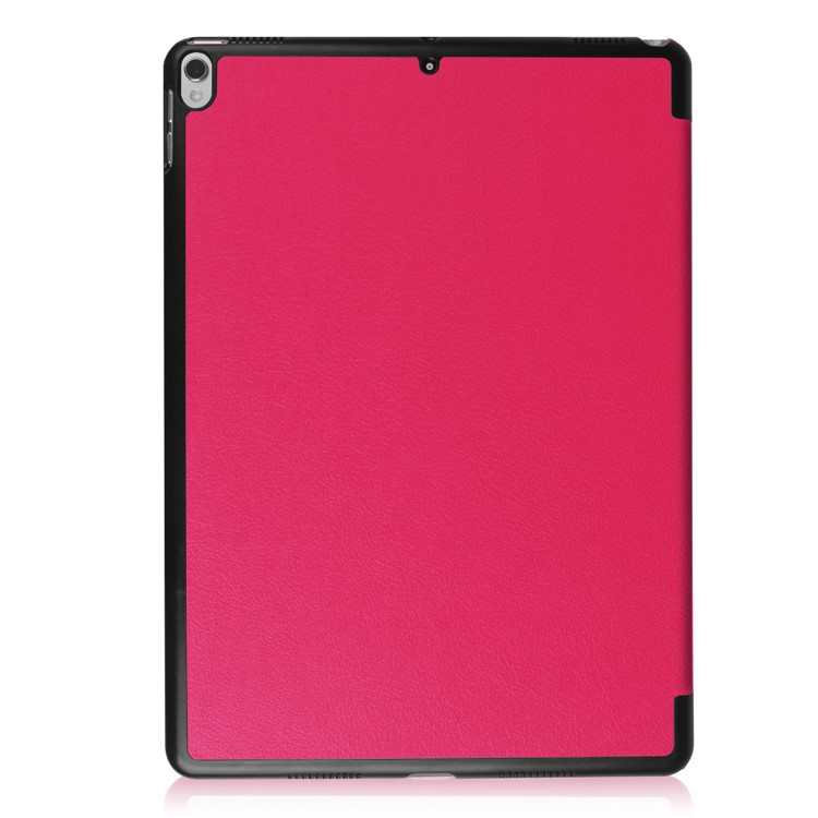For iPad Air 10.5 (2019) / Pro 10.5 (2017) Tri-fold Stand Leather Protective Case Cover - Rose-3