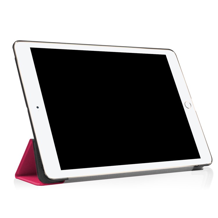 For iPad Air 10.5 (2019) / Pro 10.5 (2017) Tri-fold Stand Leather Protective Case Cover - Rose-5
