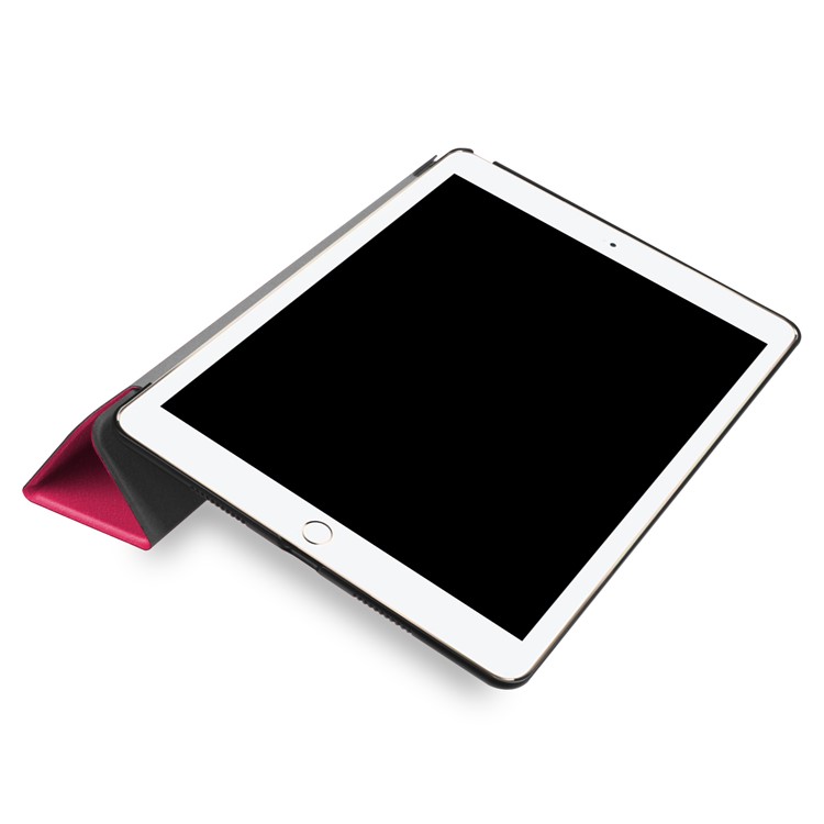 For iPad Air 10.5 (2019) / Pro 10.5 (2017) Tri-fold Stand Leather Protective Case Cover - Rose-6