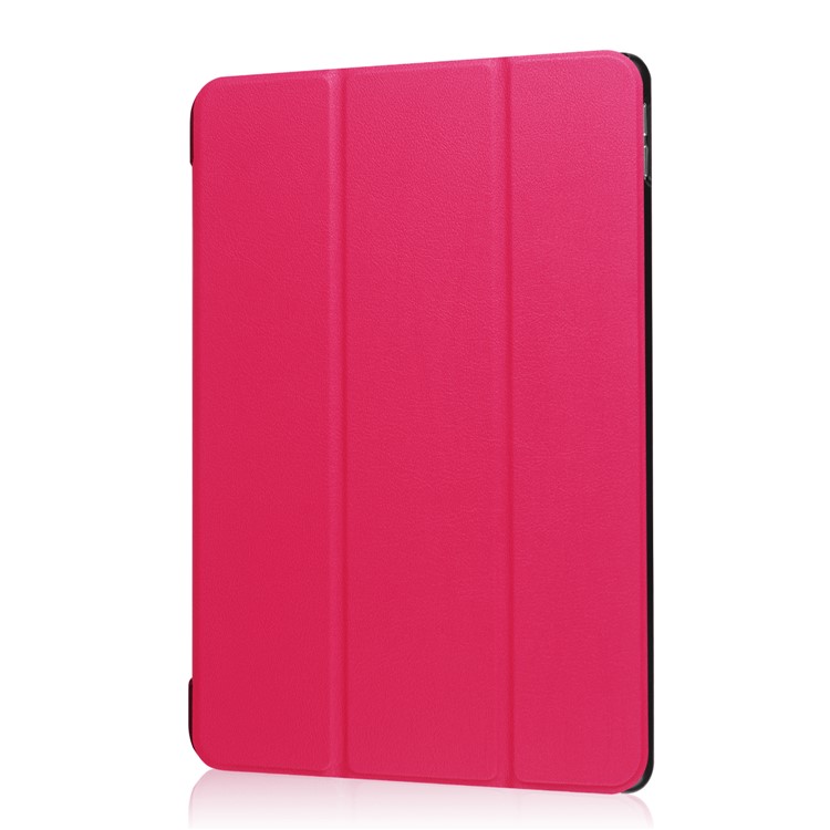 For iPad Air 10.5 (2019) / Pro 10.5 (2017) Tri-fold Stand Leather Protective Case Cover - Rose-7