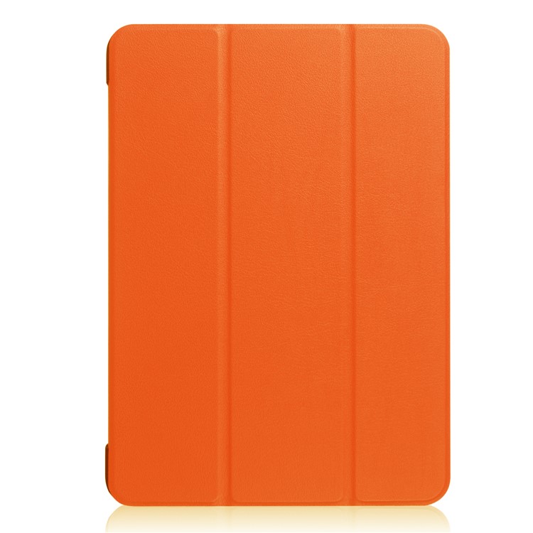 Per iPad Pro 10.5-pollice(2017) tri-pieghevole Protezione della copertura in pelle - arancia-2