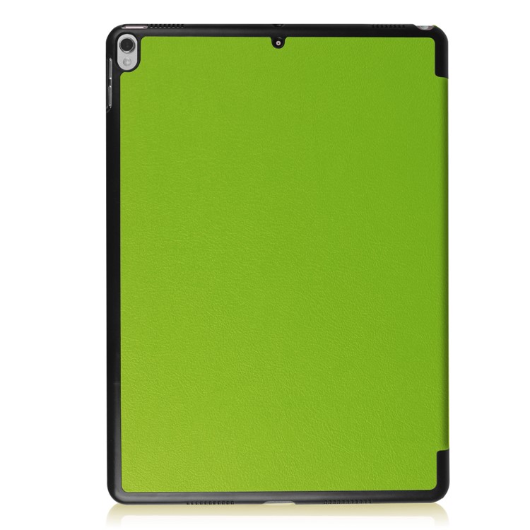 For iPad Air 10.5 (2019) / Pro 10.5 (2017) Tri-fold Leather Stand Cover Shell Case - Green-3