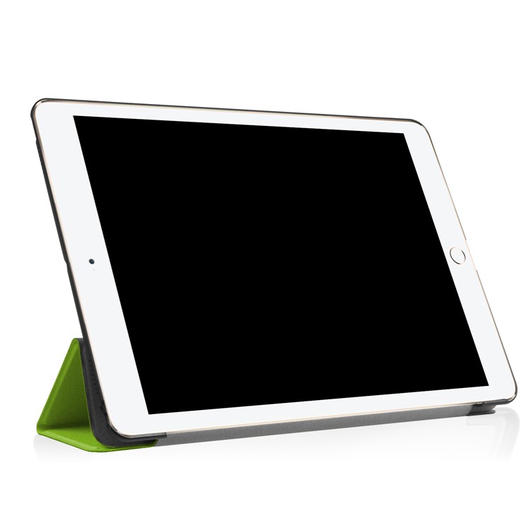 For iPad Air 10.5 (2019) / Pro 10.5 (2017) Tri-fold Leather Stand Cover Shell Case - Green-5