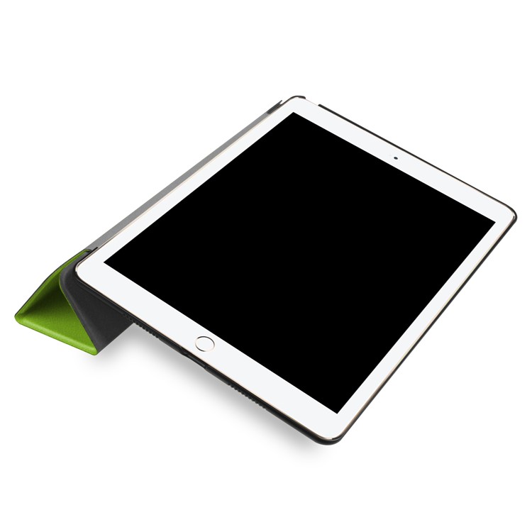 For iPad Air 10.5 (2019) / Pro 10.5 (2017) Tri-fold Leather Stand Cover Shell Case - Green-6