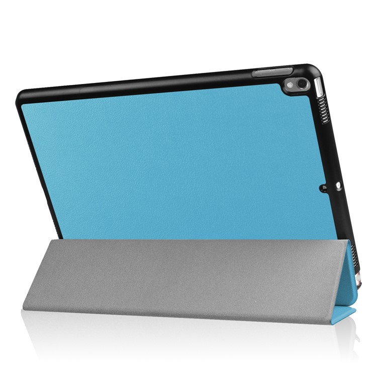 For iPad Air 10.5 (2019) / Pro 10.5 (2017) Tri-fold Stand Leather Protector Cover - Baby Blue-4