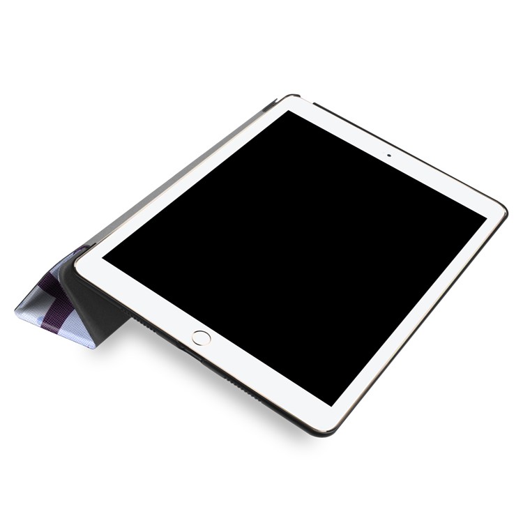 tri-pieghe in cuoio protettivo protetto per iPad Pro 10.5-pollice(2017) - dormicchiare civetta-6