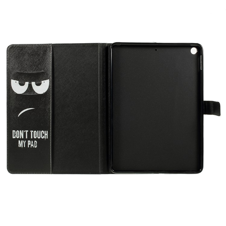 Dual-Sided Pattern Printing Leather Tablet Case Protector for iPad 9.7 (2018) / 9.7 (2017) - Do Not Touch My Pad-10