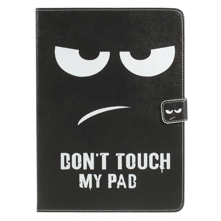 Dual-Sided Pattern Printing Leather Tablet Case Protector for iPad 9.7 (2018) / 9.7 (2017) - Do Not Touch My Pad-2