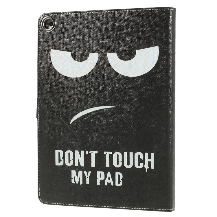 Dual-Sided Pattern Printing Leather Tablet Case Protector for iPad 9.7 (2018) / 9.7 (2017) - Do Not Touch My Pad-4