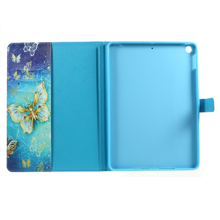 For iPad 9.7 (2018) / 9.7 (2017) Patterned Folio Leather Wallet Stand Shell - Beautiful Butterflies-7