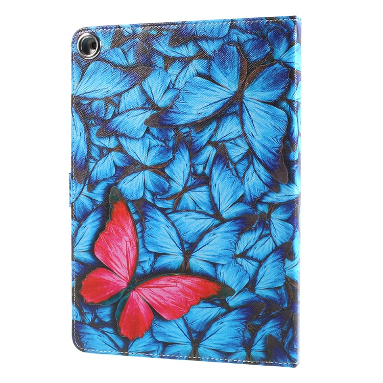For iPad 9.7 (2018) / 9.7 (2017) Stand Leather Pattern Printing Folio Tablet Shell - Pretty Butterflies-3