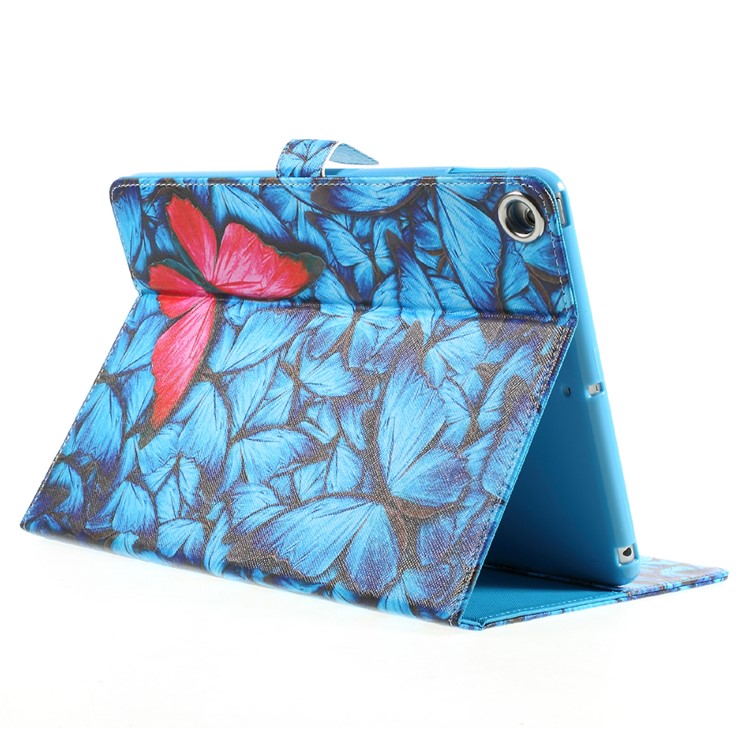 For iPad 9.7 (2018) / 9.7 (2017) Stand Leather Pattern Printing Folio Tablet Shell - Pretty Butterflies-5