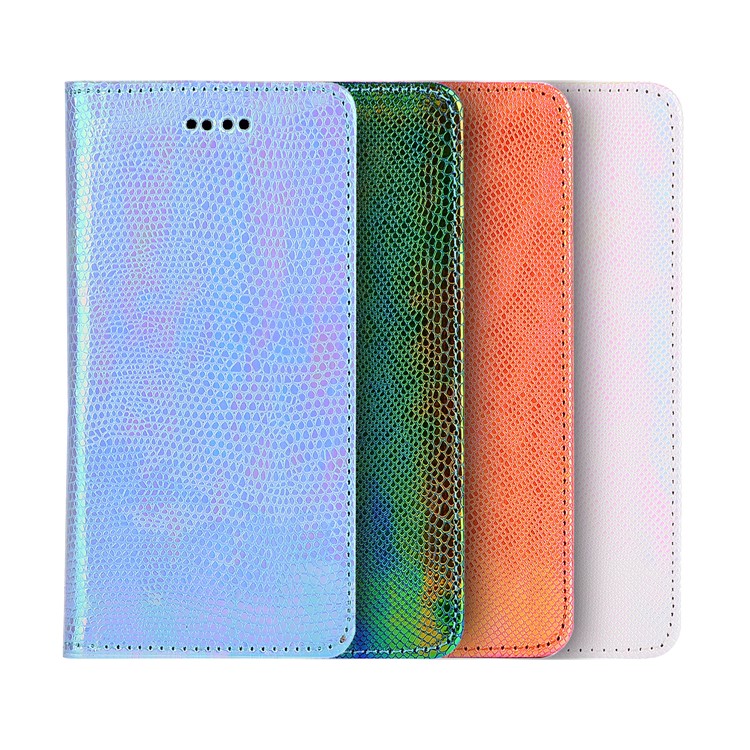 For iPhone 7 Plus Fancy Snake Texture Wallet Stand Leather Mobile Casing - Pink-5